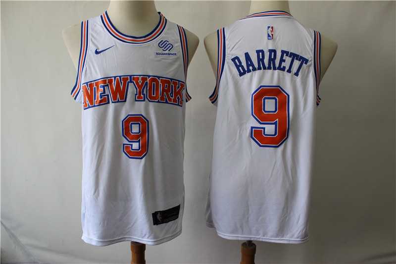 Knicks 9 R.J. Barrett White Nike Swingman Jersey,We sell and wholesale Knicks 9 R.J. Barrett White Nike Swingman Jersey on line form chian!